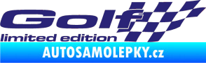 Samolepka Golf limited edition pravá střední modrá