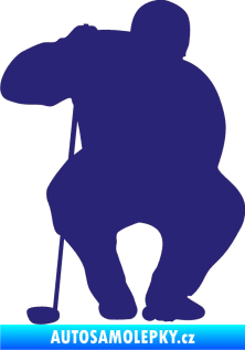 Samolepka Golfista 006 levá střední modrá