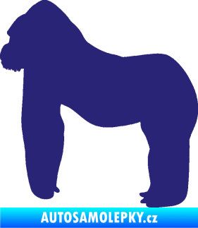Samolepka Gorila 001 levá střední modrá