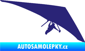 Samolepka Hang Glider 001 pravá rogalo střední modrá