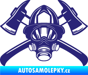 Samolepka Hasič 014 střední modrá