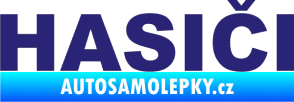 Samolepka HASIČI střední modrá