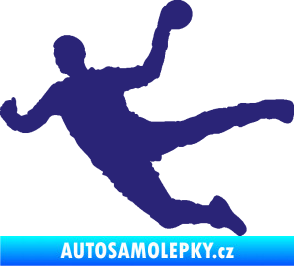 Samolepka Házená 002 levá střední modrá