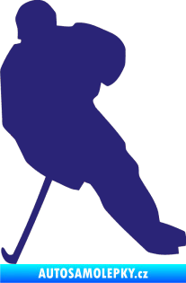 Samolepka Hokejista 003 levá střední modrá
