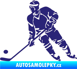 Samolepka Hokejista 027 levá střední modrá