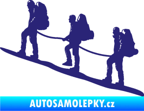 Samolepka Horolezci levá střední modrá