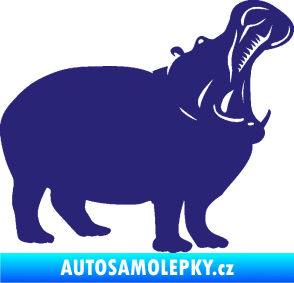 Samolepka Hroch 002 pravá střední modrá