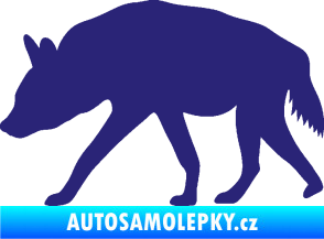 Samolepka Hyena 001 levá střední modrá