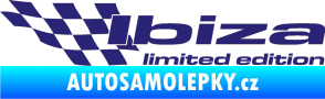 Samolepka Ibiza limited edition levá střední modrá