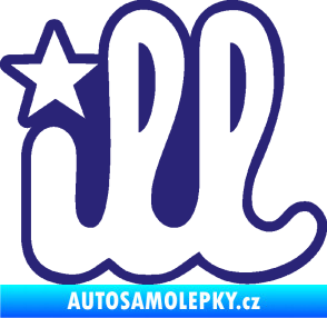 Samolepka ILL 002 střední modrá