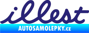 Samolepka Illest 001 střední modrá