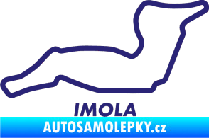 Samolepka Okruh Imola střední modrá