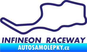 Samolepka Okruh Infineon Raceway střední modrá