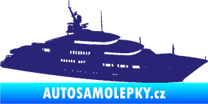 Samolepka Jachta 003 pravá střední modrá