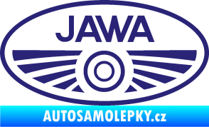 Samolepka Jawa logo střední modrá