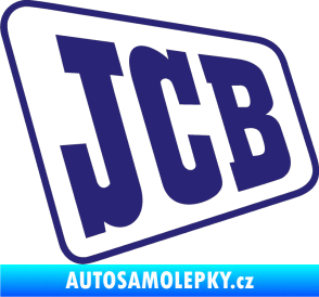 Samolepka JCB - jedna barva střední modrá