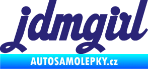Samolepka Jdm girl 002 nápis střední modrá