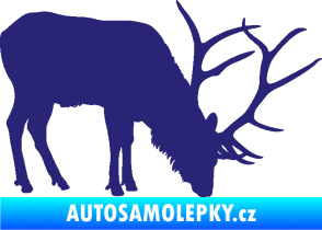 Samolepka Jelen 008 pravá střední modrá