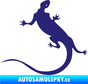Samolepka Ještěrka 004 levá střední modrá
