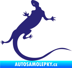 Samolepka Ještěrka 004 pravá střední modrá