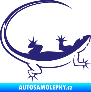 Samolepka Ještěrka 010 pravá střední modrá
