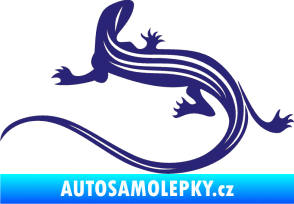 Samolepka Ještěrka 011 levá střední modrá