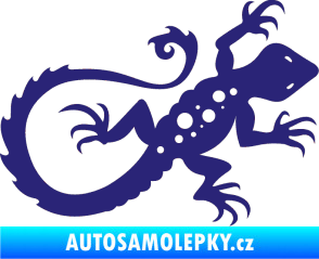 Samolepka Ještěrka 012 pravá střední modrá