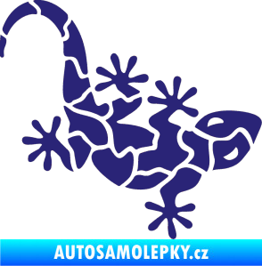 Samolepka Ještěrka 015 pravá střední modrá