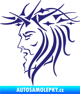 Samolepka Ježíš 002 levá střední modrá