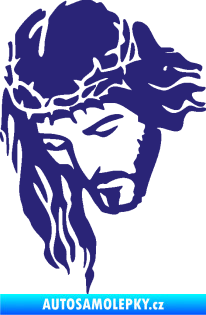 Samolepka Ježíš 003 levá střední modrá