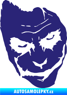 Samolepka Joker 002 pravá tvář střední modrá