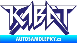 Samolepka Kabát 002 střední modrá