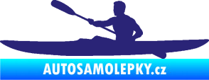 Samolepka Kajakář 003 levá střední modrá