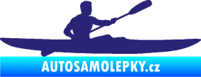 Samolepka Kajakář 003 pravá střední modrá
