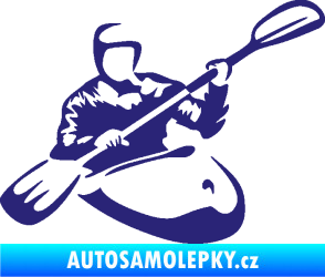 Samolepka Kajakář 004 pravá střední modrá