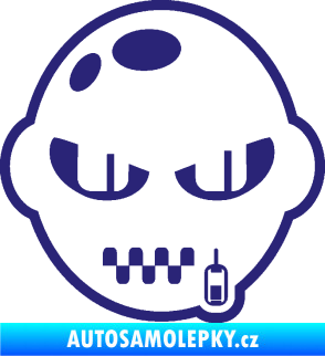 Samolepka Kanibal pravá střední modrá