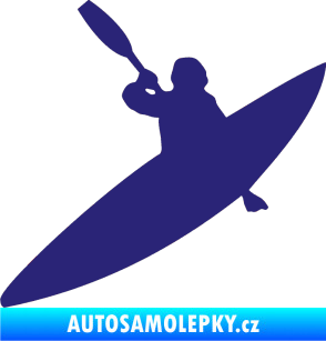 Samolepka Kanoista 001 levá střední modrá