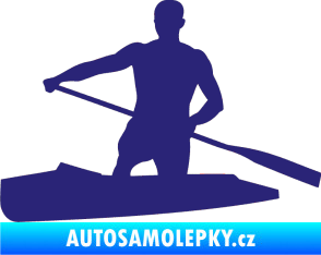 Samolepka Kanoista 002 levá střední modrá