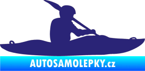 Samolepka Kanoista 003 pravá střední modrá