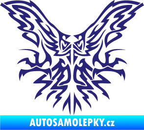 Samolepka Kapota 037 tatto dravec střední modrá
