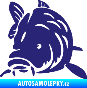 Samolepka Kapr 002 levá střední modrá