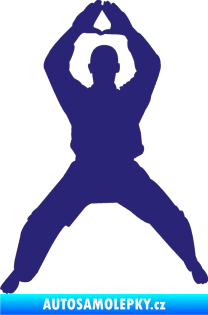 Samolepka Karate 003 levá střední modrá