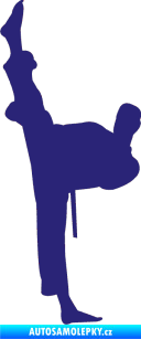 Samolepka Karate 005 levá střední modrá