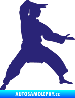 Samolepka Karate 006 pravá střední modrá
