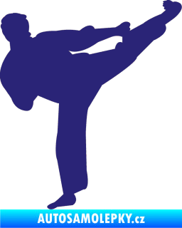 Samolepka Karate 008 pravá střední modrá