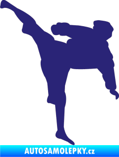 Samolepka Karate 009 levá střední modrá