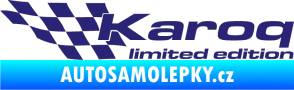 Samolepka Karoq limited edition levá střední modrá