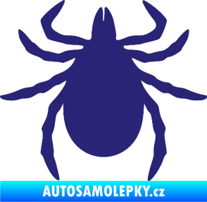 Samolepka Klíště 001 střední modrá