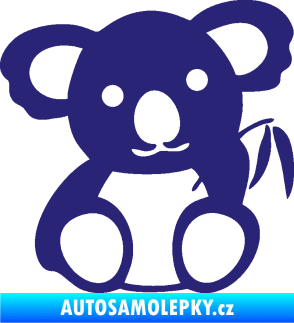 Samolepka Koala 001 levá střední modrá