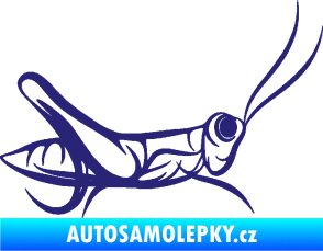 Samolepka Kobylka 001 pravá střední modrá